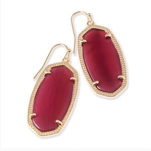 Burgundy Elle Earrings